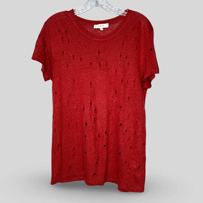 IRO Distressed Linen Tee - Second Seams