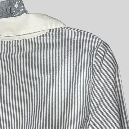 Clu Striped Button Down Blouse - Second Seams