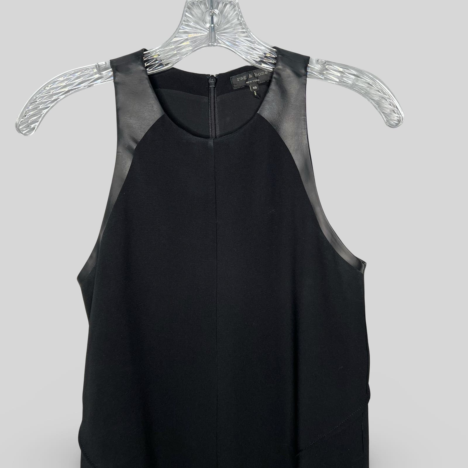 Rag & Bone Leather Trim Tank - Second Seams