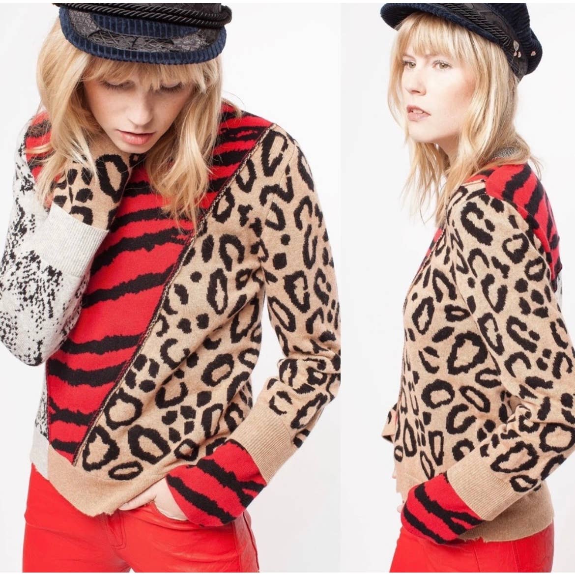 Zadig & Voltaire Animal Print Sweater - Second Seams