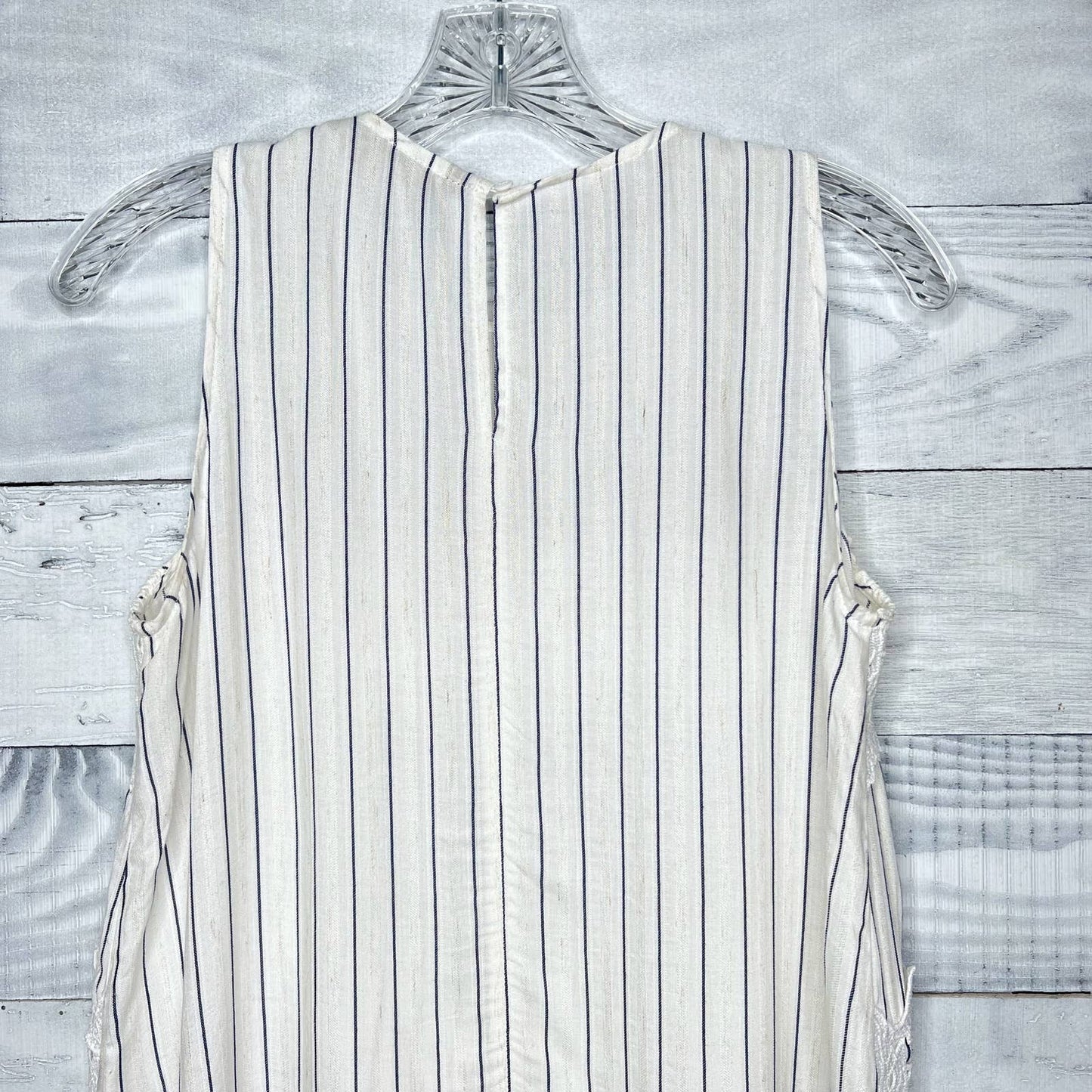 Zara Striped and Embroidered Combo Top - Second Seams