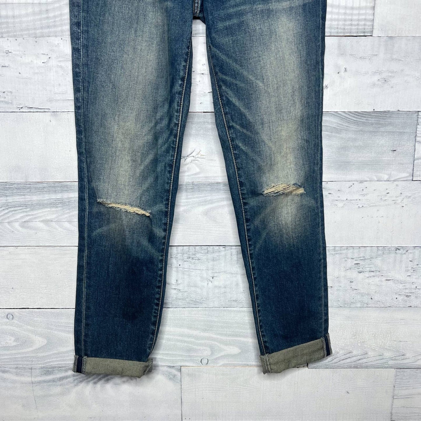 Treasure & Bond Distressed Boyfriend Jeans - Second Seams