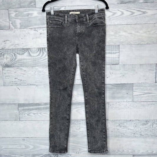 Levi's 711 Skinny Jeans in Acid Wash - Second Seams