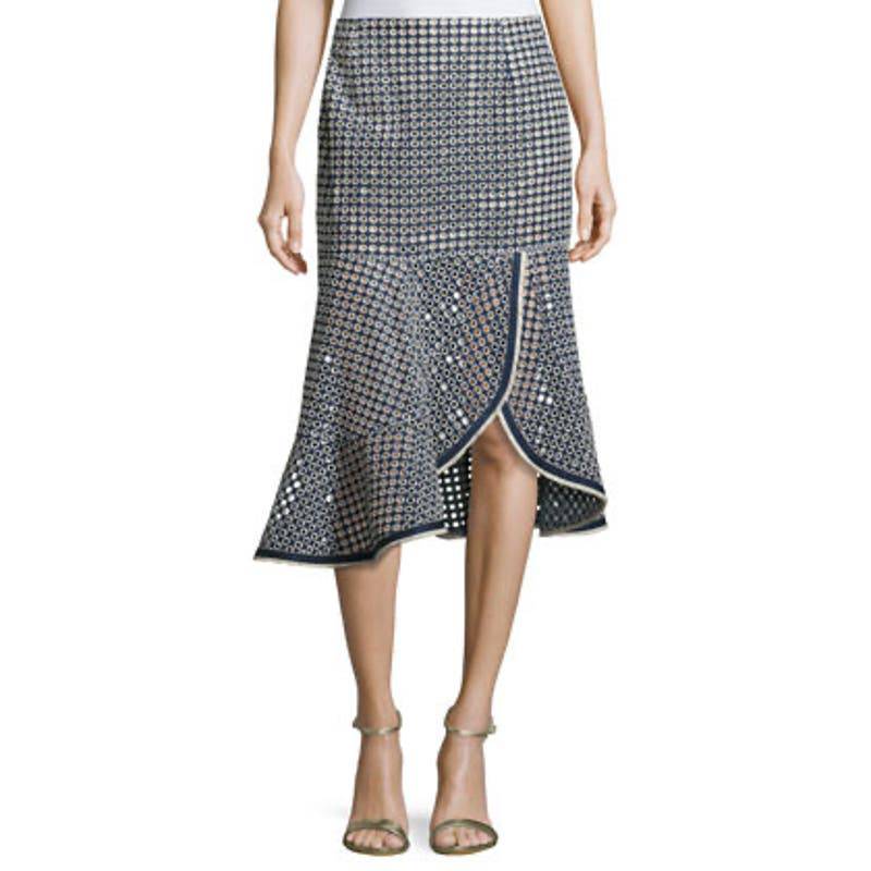 Nanette Lepore Surfside Eyelet Mid Skirt - Second Seams