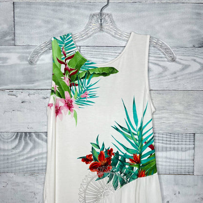 Desigual Tropical Top with Asymmetrical Hem - Second Seams