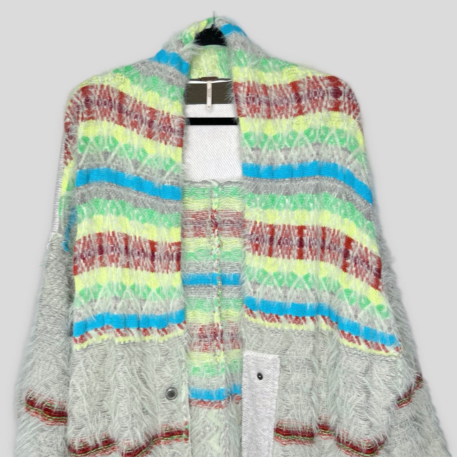 Free People Fair Weather Fuzzy Cardigan - Second Seams