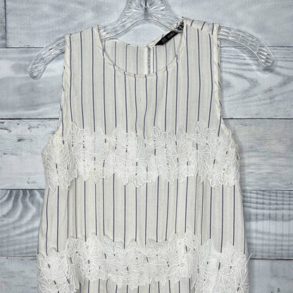 Zara Striped and Embroidered Combo Top - Second Seams