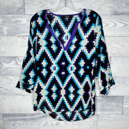 41 Hawthorn Geometric Print Blouse - Second Seams