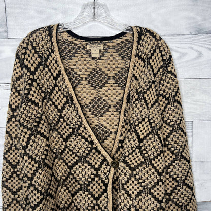 Lucky Brand Patterned Metallic Cardigan Sweater - Second Seams