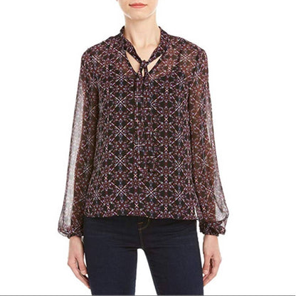 1. State Patterned Blouse - Second Seams