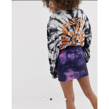 ASOS x Collusion Tie Dye Denim Skirt - Second Seams