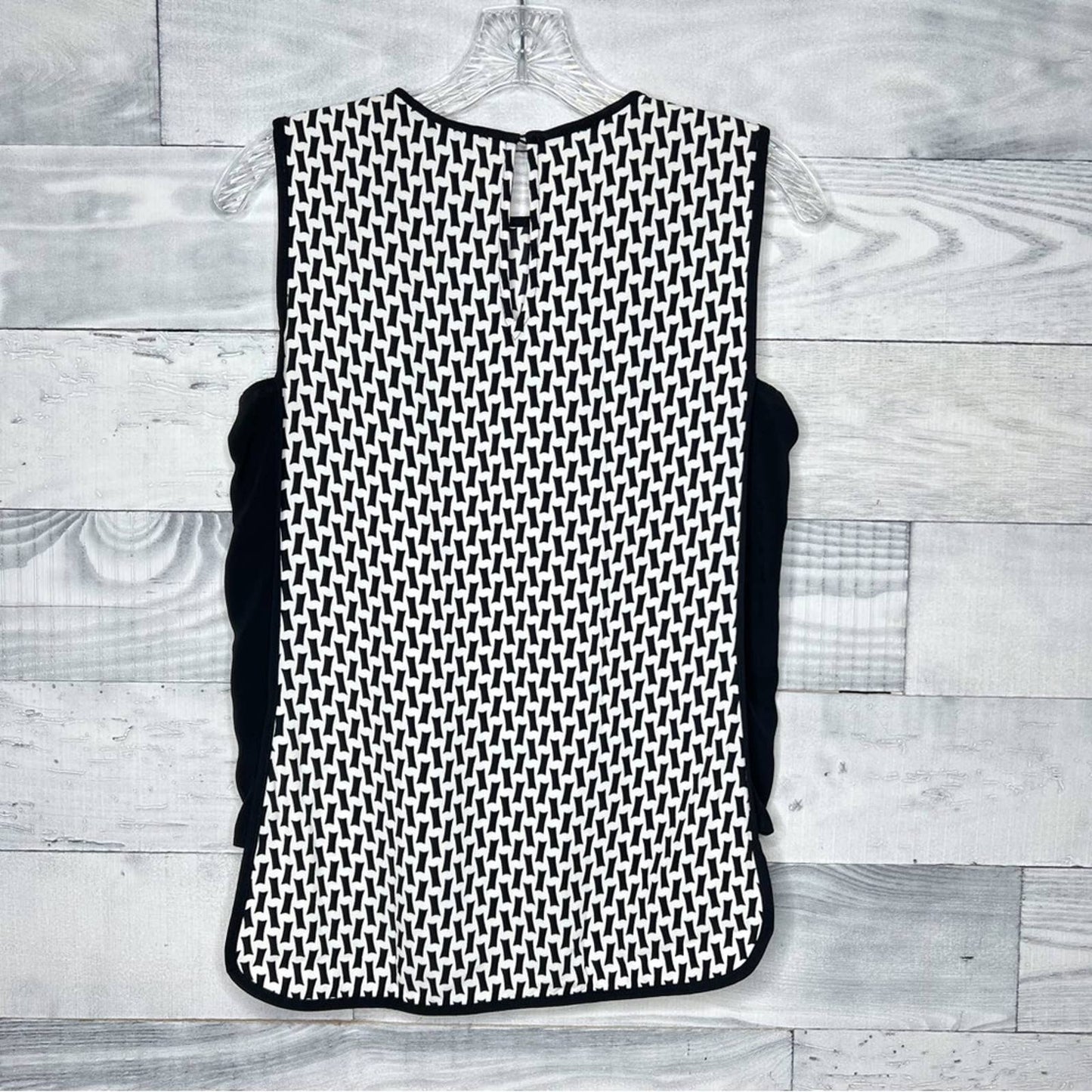 Zara Black & White Patterned Top - Second Seams