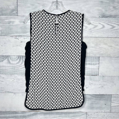 Zara Black & White Patterned Top - Second Seams