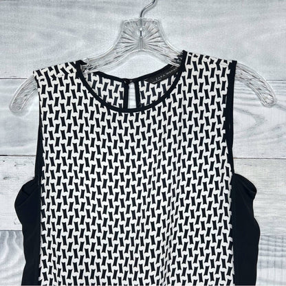 Zara Black & White Patterned Top - Second Seams