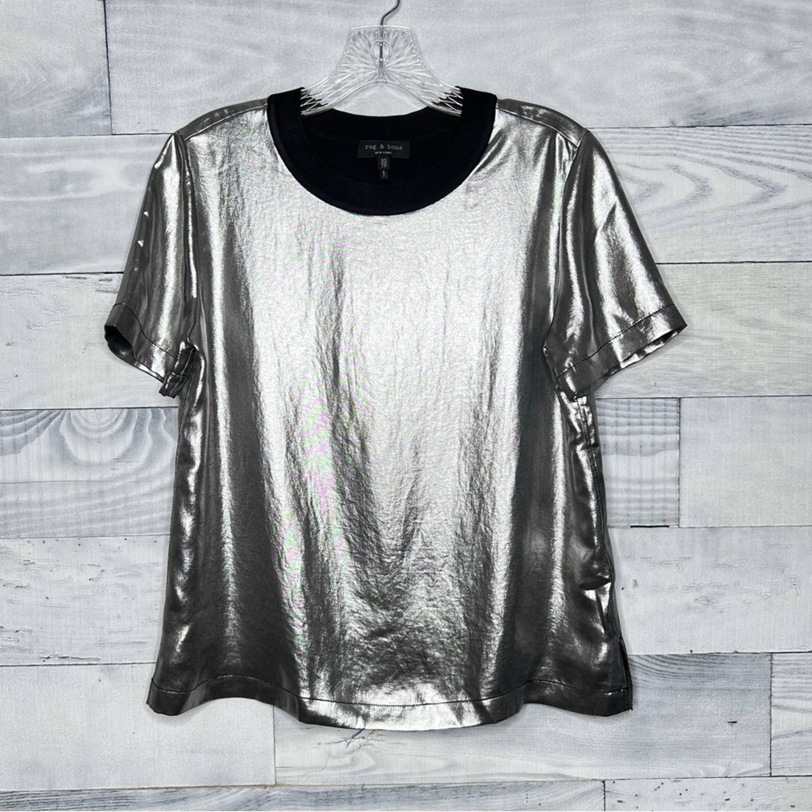 Rag & Bone Metallic Top - Second Seams