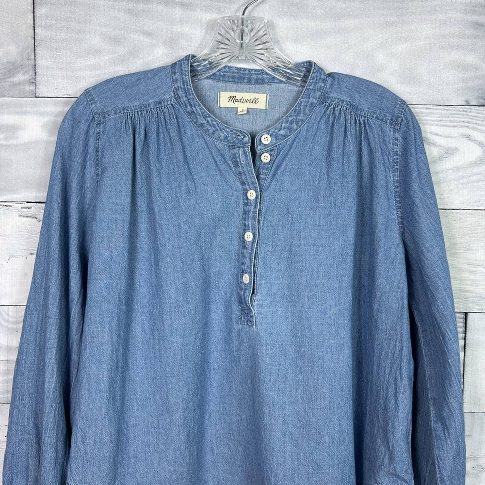 Madewell Shirred Popover Top - Second Seams